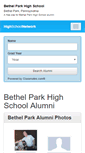 Mobile Screenshot of bethelparkhighschool.org